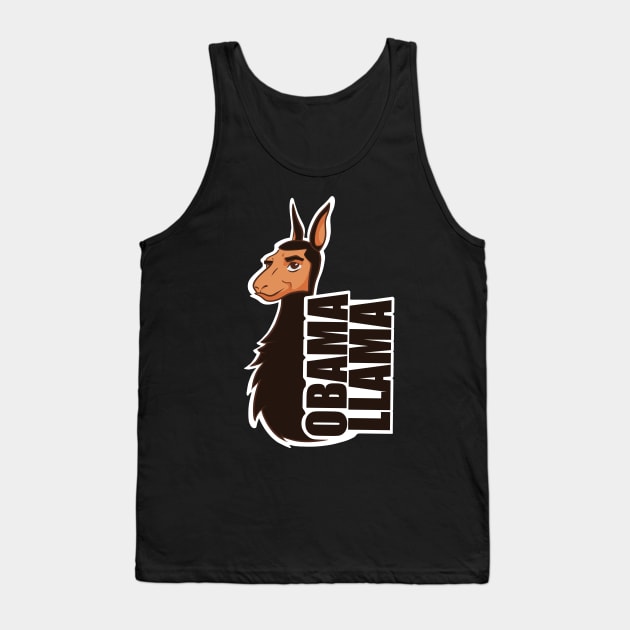 Obama Llama Tank Top by DMBarnham